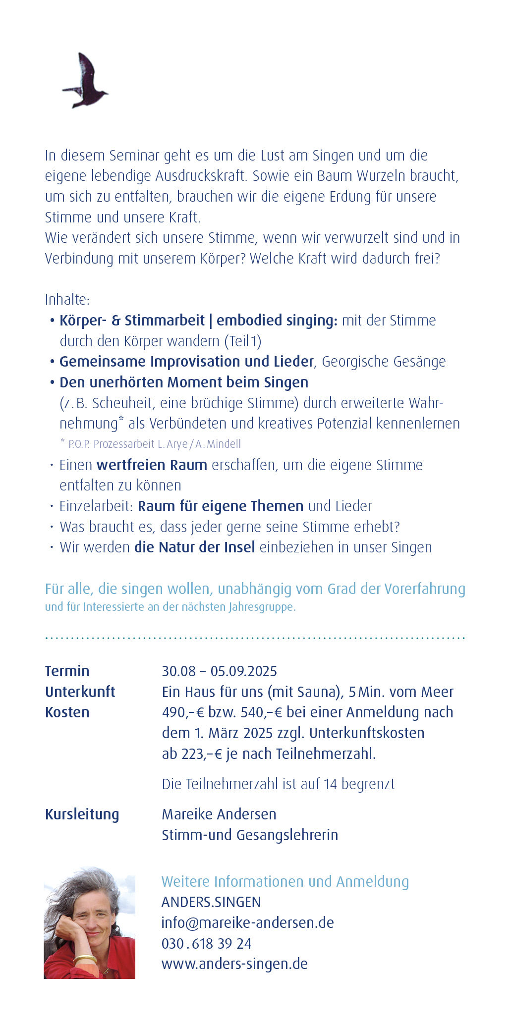 Stimme und Gesang am Meer 2025